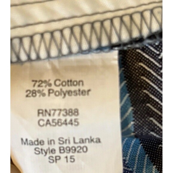 J Crew Blue Navy Striped Flat Front Chino Shorts Size 0, Low Rise Waist‎ 30” NEW - Picture 8 of 10